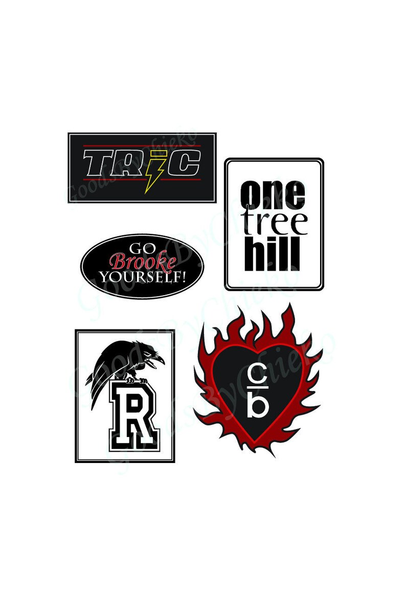 One Tree Hill Printable Stickers Etsy