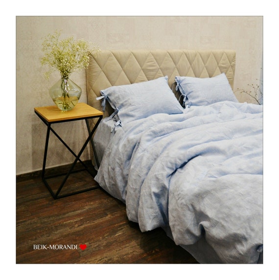 Linen Duvet Cover W Ties Organic Duvet Cover Natural Linen Etsy