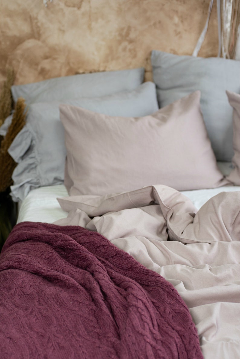 Linen Duvet Cover in Dusty Pink Dusty Rose Linen Duvet Cover Etsy