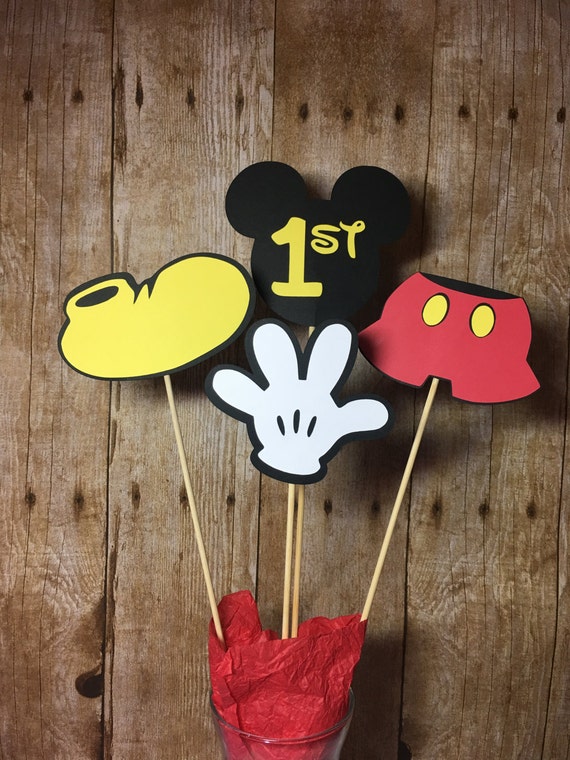 Mickey Mouse Centerpieces, Set of 4 Il_570xn