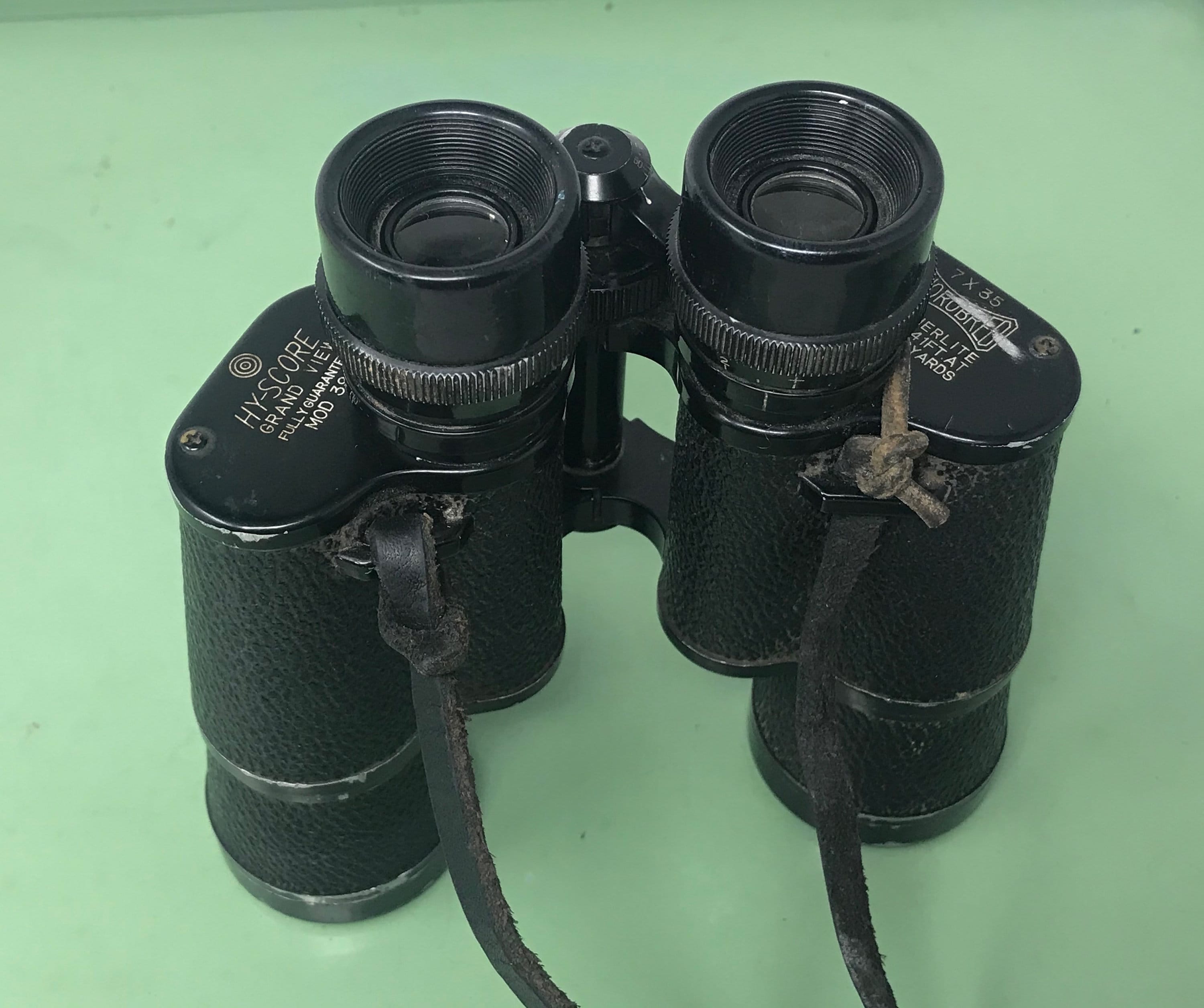 Jumelles Vintage Hy-Score Grand View 7x35 Thorobred Featherlite Avec étui