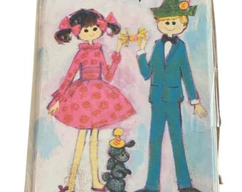 Vintage 1960's Children's Party Invitations NOS - 60's Vintage American Greetings Children's Birthday Party Invitations Unopened