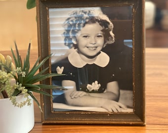 Vintage Framed Shirley Temple Photo 1940s Movie Memorabilia