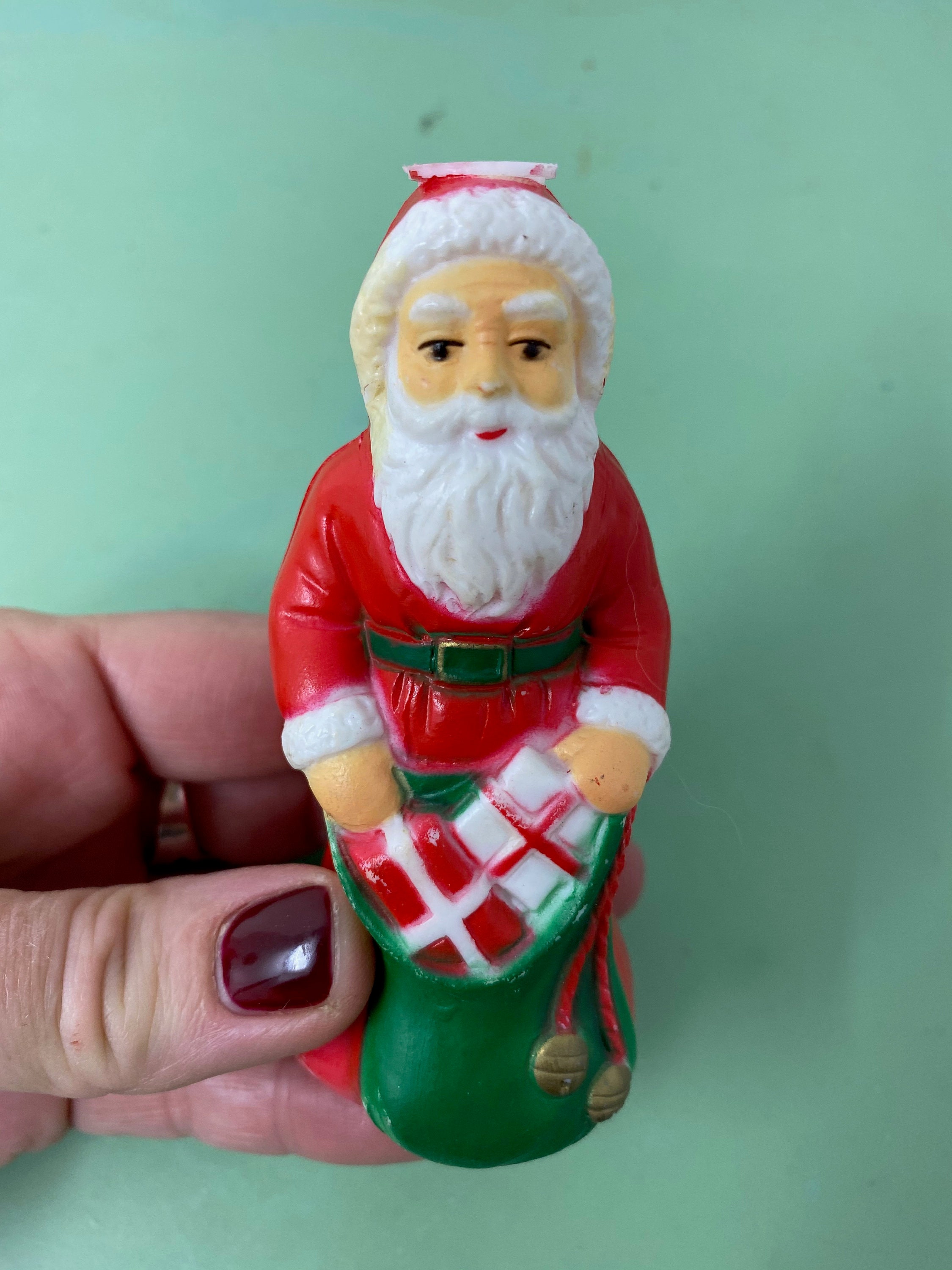 Vintage Santa Lights 6 Vintage Santa Light Covers Christmas Blow Mold