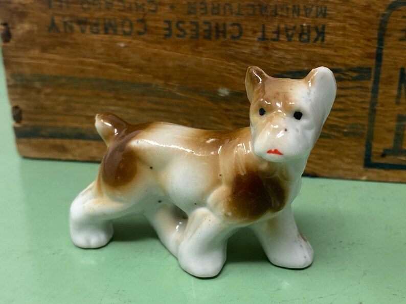 Lot of Vintage Porcelain Dog Figurines Miniature Dog Etsy