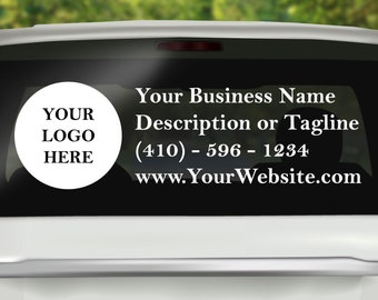 Custom Decal, Business Decal, Car Business Decal, Car Decal, Business Advertising, Business Marketing, Small Business, Window Decal