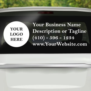 Custom Decal, Business Decal, Car Business Decal, Car Decal, Business Advertising, Business Marketing, Small Business, Window Decal