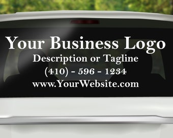 Custom Decal, Business Decal, Car Business Decal, Car Decal, Business Advertising, Business Marketing, Small Business, Window Decal