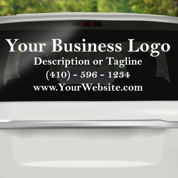 Custom Decal, Business Decal, Car Business Decal, Car Decal, Business Advertising, Business Marketing, Small Business, Window Decal