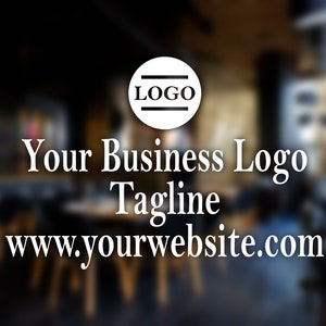 Custom Decal, Business Decal, Business Door Decal, Store Decal, Business Advertising, Business Marketing, Small Business