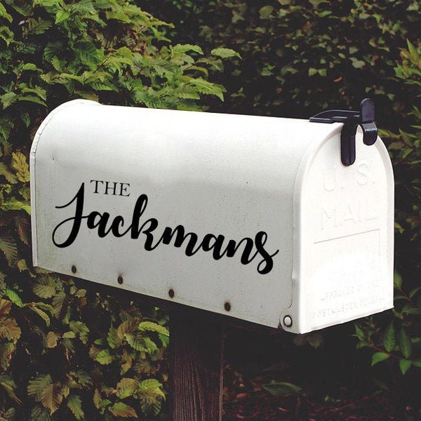 Mailbox Decal, Last Name Decal, Home Decor, Housewarming Gift