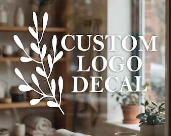Custom Decal, Business Logo Decal, Business Door Decal, Store Decal, Business Advertising, Business Marketing, Small Business