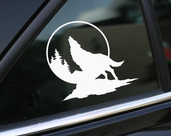 Wolf Aufkleber, Aufkleber für Auto, Laptop oder Wand, Vinyl Geschenk, Wolf Geschenk