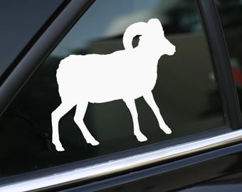 Ram-dekal, bergsdekalklistermärke för bil, laptop eller vägg, vinylpresent, Ram-present