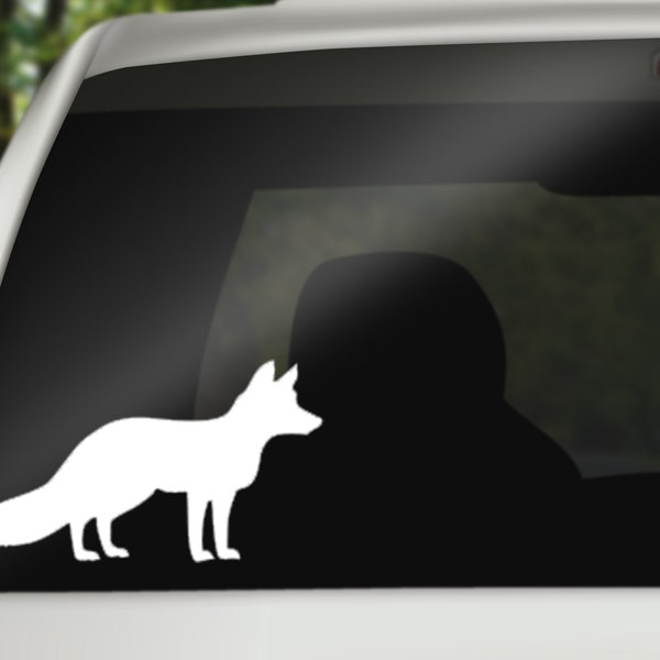 Fox Decal, Fox Decal Sticker for Car, Laptop or Wall, Vinyl Gift, Fox Gift