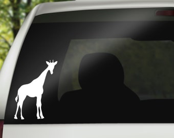Giraffe Decal, Sticker for Car, Laptop or Wall, Vinyl Gift, Giraffe Gift