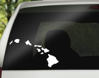 Hawaii State Decal, Hawaii Vinyl Decal Sticker for Car, Laptop or Wall, Hawaii Gift