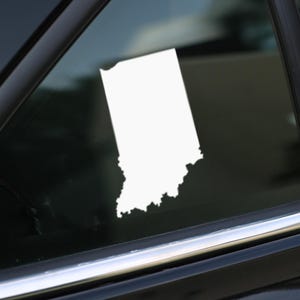 Indiana State Decal, Indiana Vinyl Decal Sticker for Car, Laptop or Wall, Indiana Gift