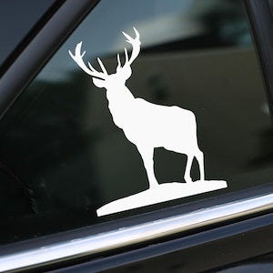 Deer Decal, Hunting Decal Sticker for Car, Laptop or Wall, Vinyl Gift for Him, Hunting Gift