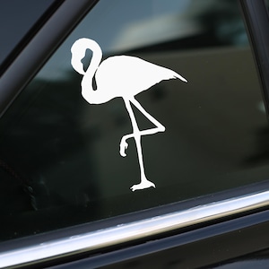 Flamingo Decal, Sticker for Car, Laptop or Wall, Vinyl Gift, Flamingo Gift