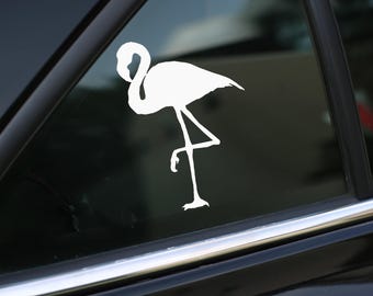 Flamingo Decal, Sticker for Car, Laptop or Wall, Vinyl Gift, Flamingo Gift