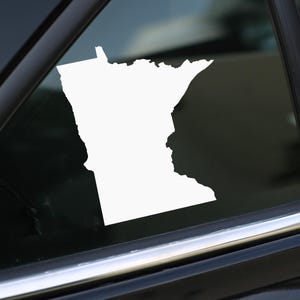 Minnesota State Decal, Minnesota Vinyl Decal Sticker for Car, Laptop or Wall, Minnesota Gift