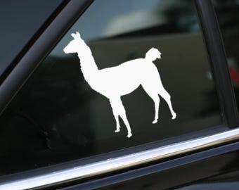 Calcomanía de llama, calcomanía de llama para auto, laptop o pared, regalo de vinilo, regalo de llama
