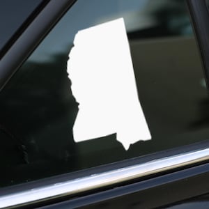 Mississippi State Decal, Mississippi Vinyl Decal Sticker for Car, Laptop or Wall, Mississippi Gift