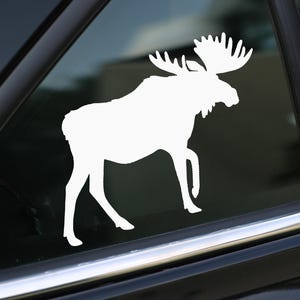 Moose Decal, Sticker for Car, Laptop or Wall, Vinyl Gift, Moose Gift, Moose
