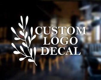 Custom Decal, Business Logo Decal, Business Door Decal, Store Decal, Business Advertising, Business Marketing, Small Business