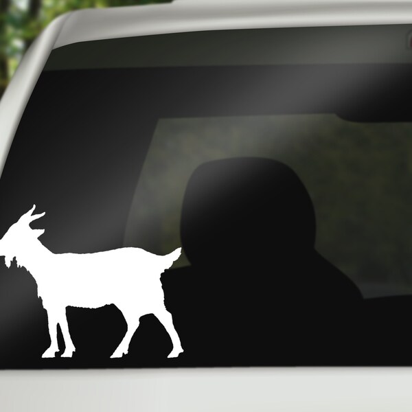 Goat Decal, Sticker for Car, Laptop or Wall, Vinyl Gift, Goat Gift