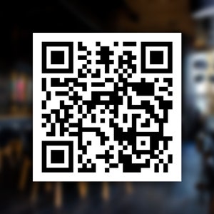 Custom QR Code Decal, Business QR Code Decal, Business Door QR Code Decal, Store Decal, Business Advertising, Business Marketing, Menu qr