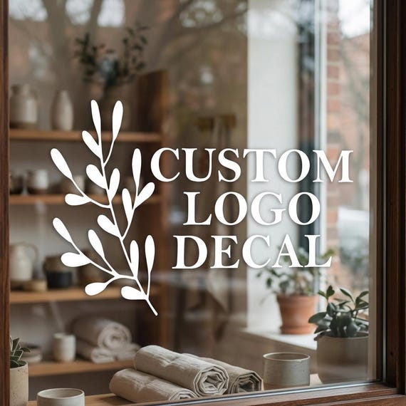 Custom Decal, Business Logo Decal, Business Door Decal, Store Decal, Business Advertising, Business Marketing, Small Business
