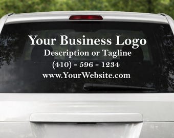 Custom Decal, Business Decal, Car Business Decal, Car Decal, Business Advertising, Business Marketing, Small Business, Window Decal