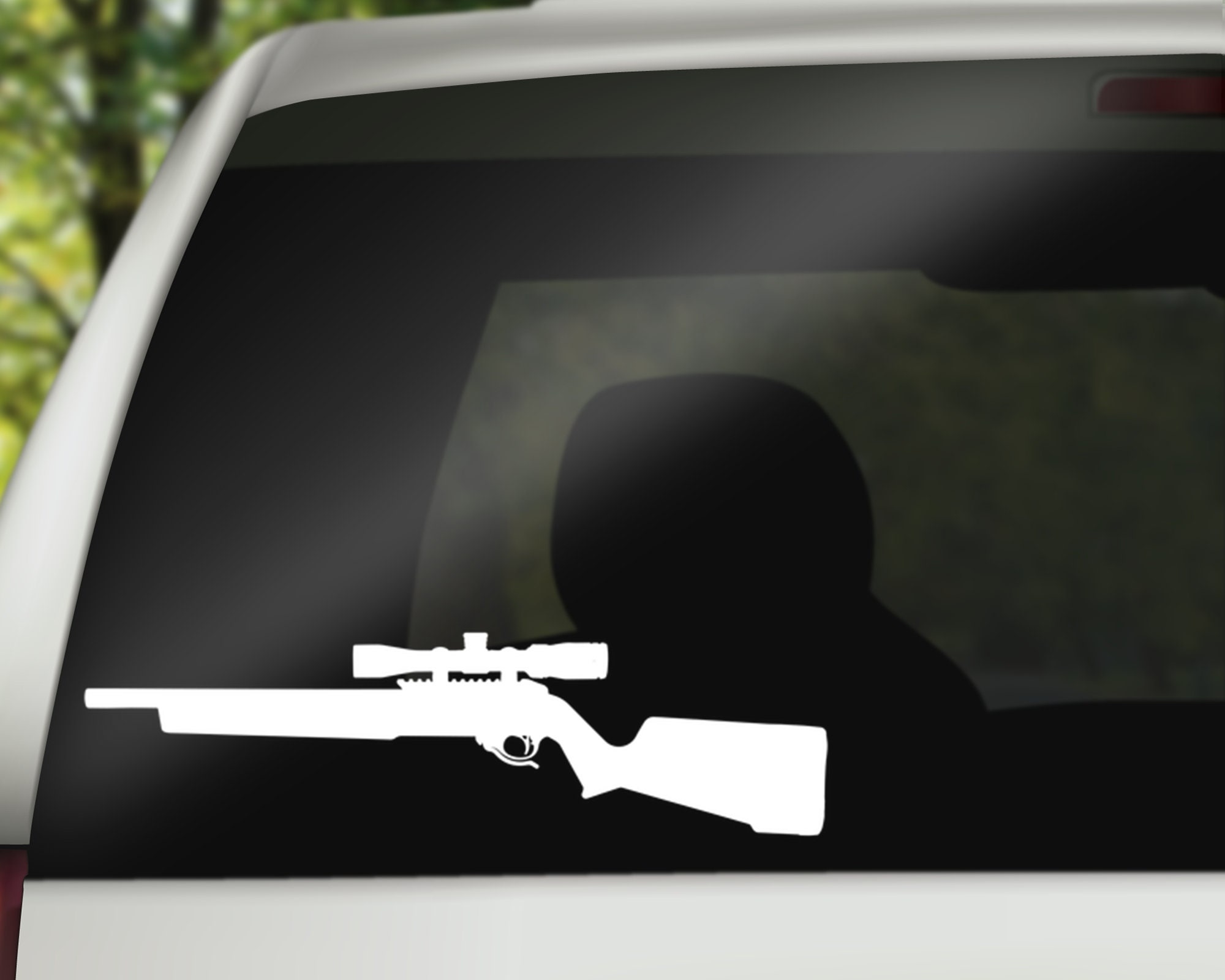 Rifle Decal Hunting Decal Sticker for Car Laptop or Wall Etsy