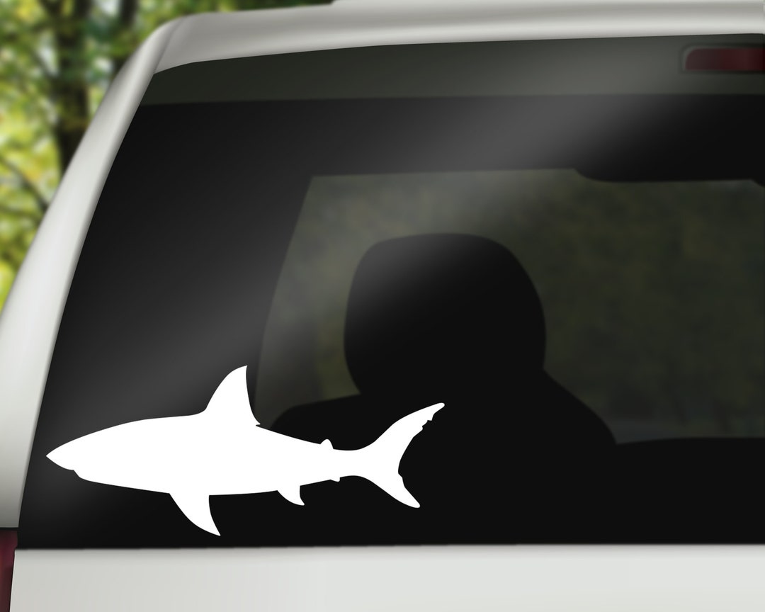 Shark Decal Sticker for Car Laptop or Wall Vinyl Gift - Etsy