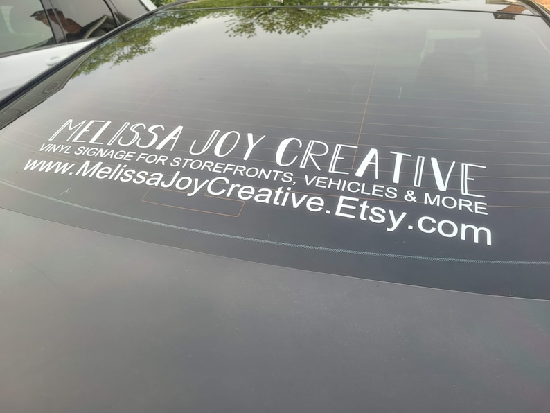 Custom Decal Business Decal Car Business Decal Car Decal Etsy