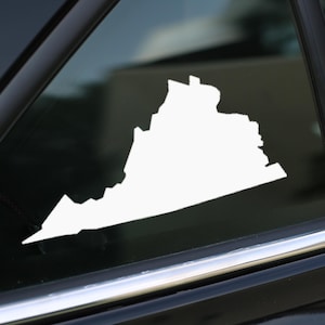 Virginia State Decal, Virginia Vinyl Decal Sticker for Car, Laptop or Wall, Virginia Gift