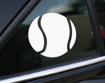 Tennis Decal, Sports Decal Sticker for Car, Laptop or Wall, Vinyl Gift, Tennis Gift