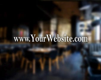 Custom Decal, Business Website Decal, Business Door Decal, Store Decal, Business Advertising, Business Marketing, Small Business