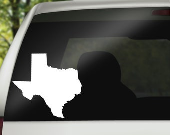 Texas State Decal, Texas Vinyl Decal Sticker for Car, Laptop or Wall, Texas Gift