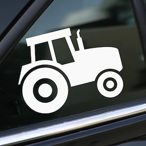 Tractor Decal, Farming Decal Sticker for Car, Laptop or Wall, Vinyl Gift, Tractor Gift