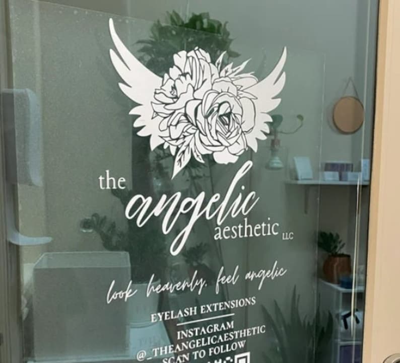 Custom Decal Business Logo Decal Business Door Decal Store Etsy