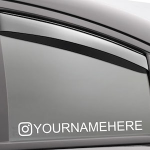 Custom Social Media Decal, Sticker for Car, Laptop or Wall, Vinyl Gift