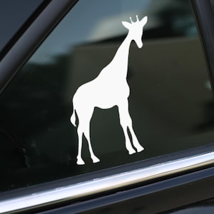 Giraffe Decal, Sticker for Car, Laptop or Wall, Vinyl Gift, Giraffe Gift