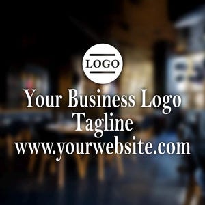 Custom Decal, Business Decal, Business Door Decal, Store Decal, Business Advertising, Business Marketing, Small Business