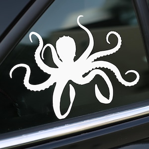 Octopus Decal, Sticker for Car, Laptop or Wall, Vinyl Gift, Octopus Gift