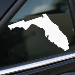 Florida State Decal, Florida Vinyl Decal Sticker for Car, Laptop or Wall, Florida Gift
