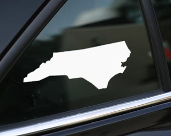 North Carolina State Decal, North Carolina Vinyl Decal Sticker for Car, Laptop or Wall, North Carolina Gift