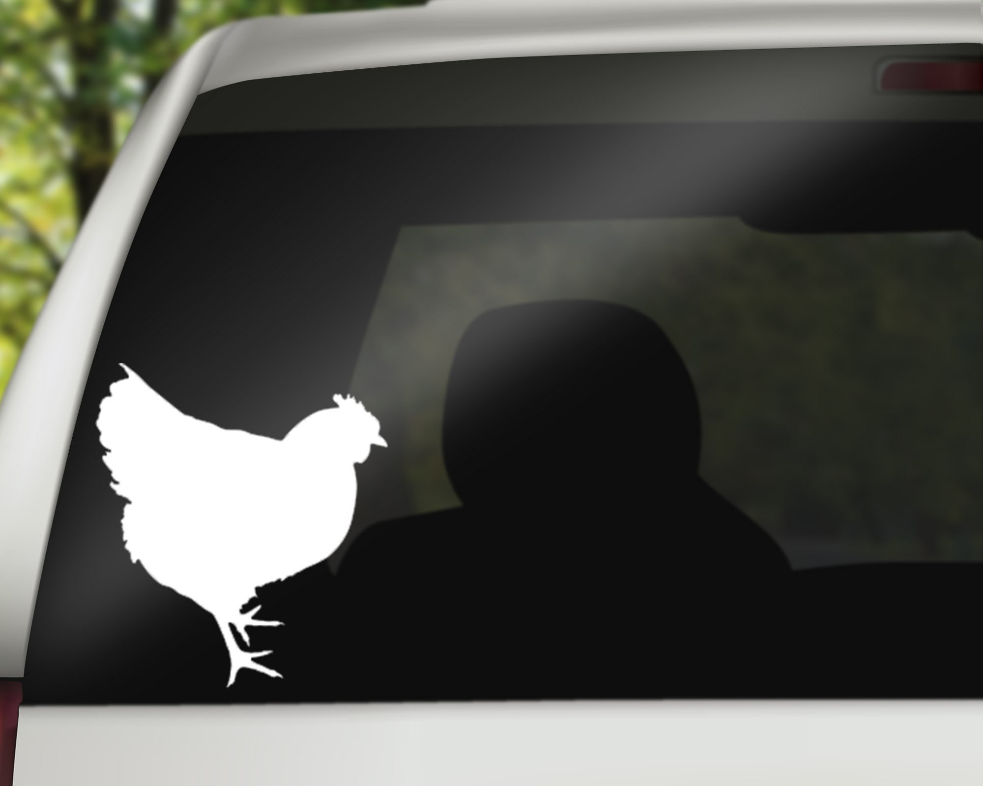 C Windows Got Chickens Rooster Farm Vinyl Decal Sticker For Wall Decor Laptop